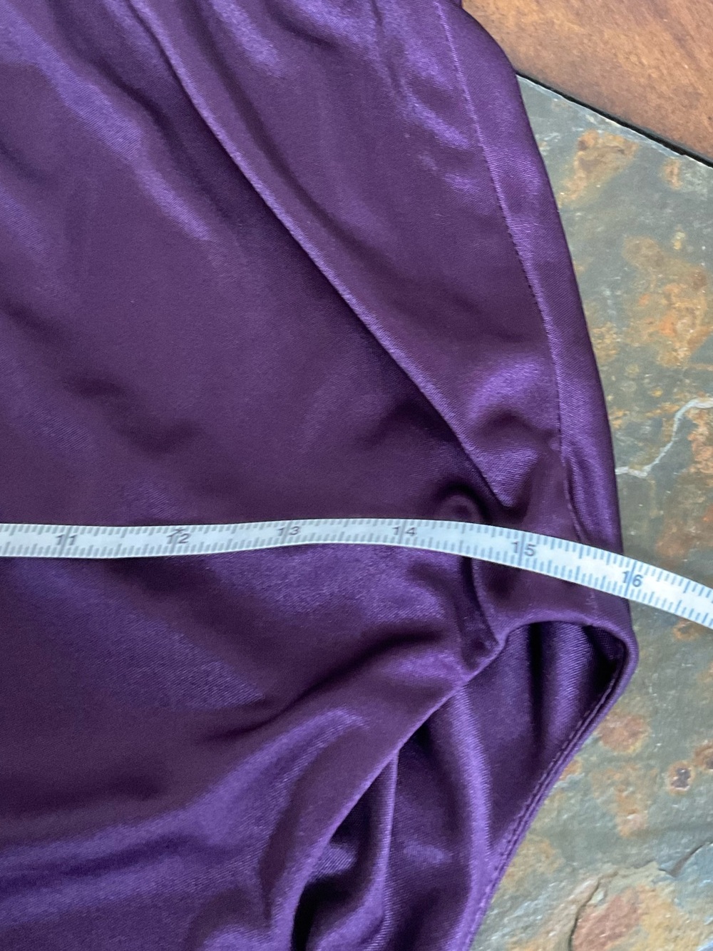 Lauren Ralph Lauren Purple Pleated Charmeuse Dress - Picture 8 of 10